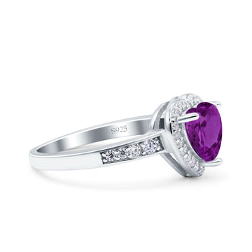 Amethyst Promise Ring